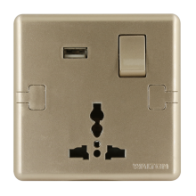 W13PSUSB Metallic Gold (3 pin USB Socket)